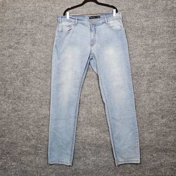 Marfinno Other - Marfinno Mens Slim Fit Light Wash Blue Denim Jeans Size 46 542790625